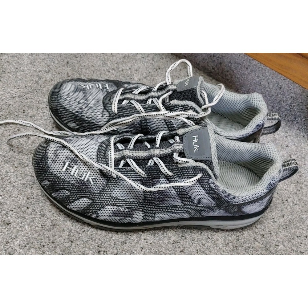 Men's HUK Attack Performance Fishing Angler Shoe Wet Trac SubPhantis Camo Sz9.5